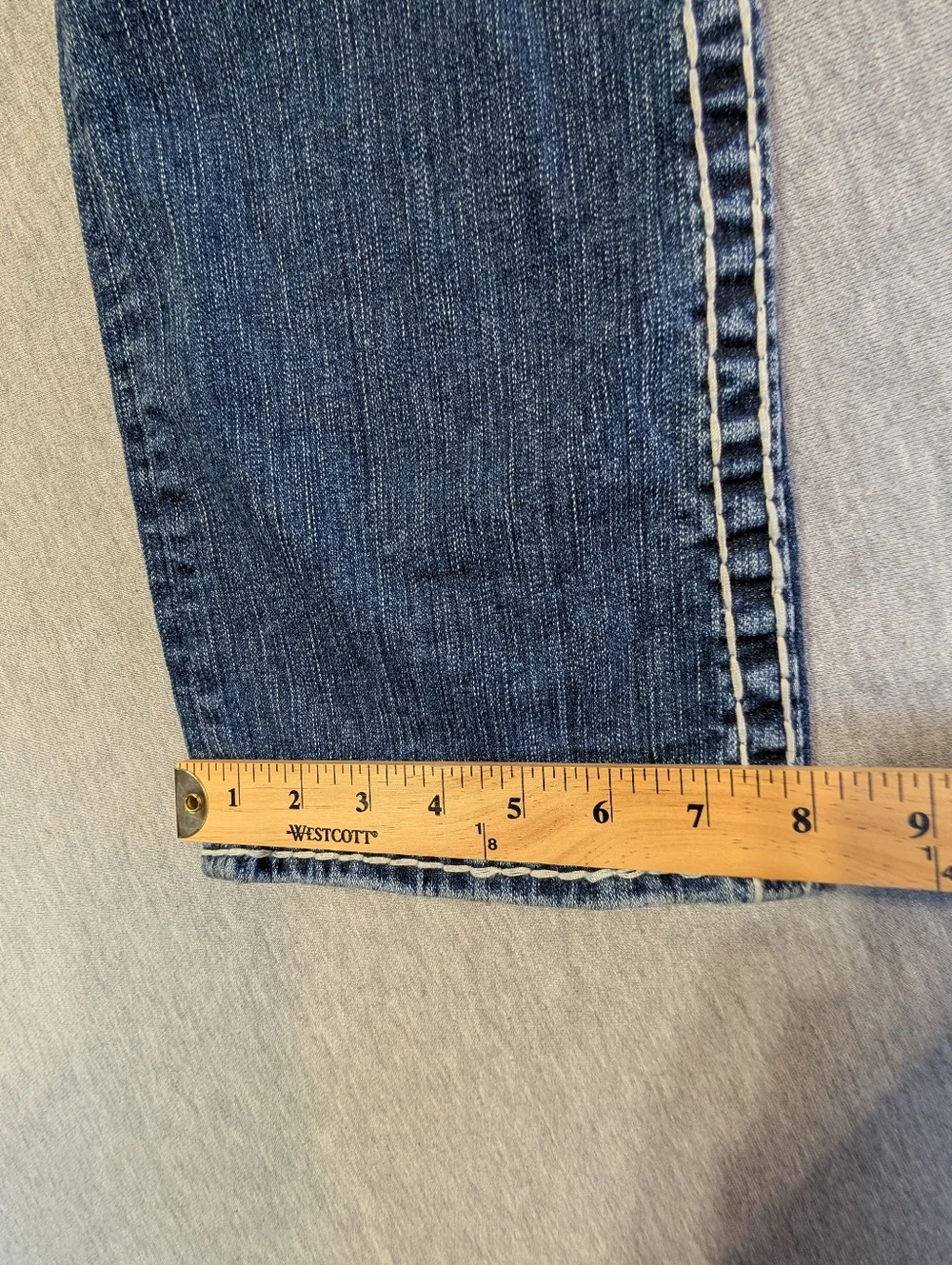 True Religion Billy Super T Jeans Women's 30 Blue Embroidered - Picture 7 of 14